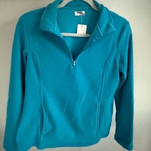 Women’s blue fleecey quarter zip